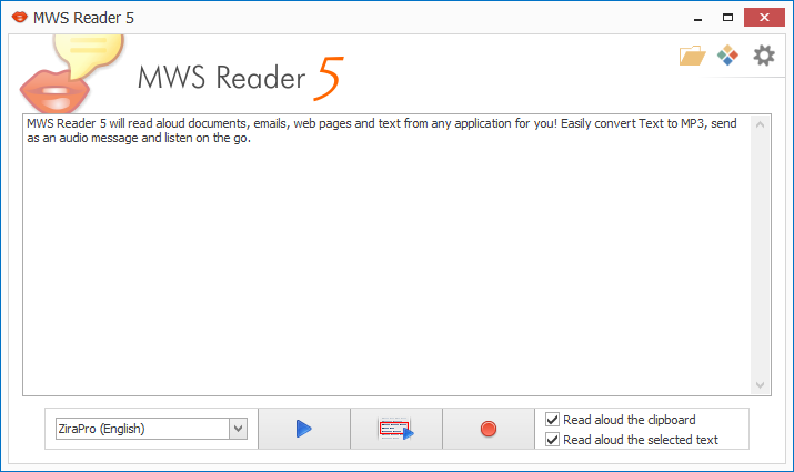 MWS Reader 5.5 screenshot