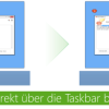 Direkt über die Taskbar bedienbar